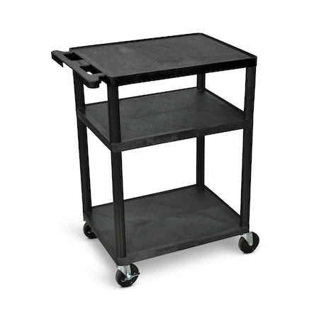 Luxor 34"H AV Cart - Three Shelves LP34-B